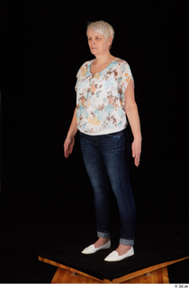  Carly blossom top dressed jeans standing white shoes whole body 0002.jpg